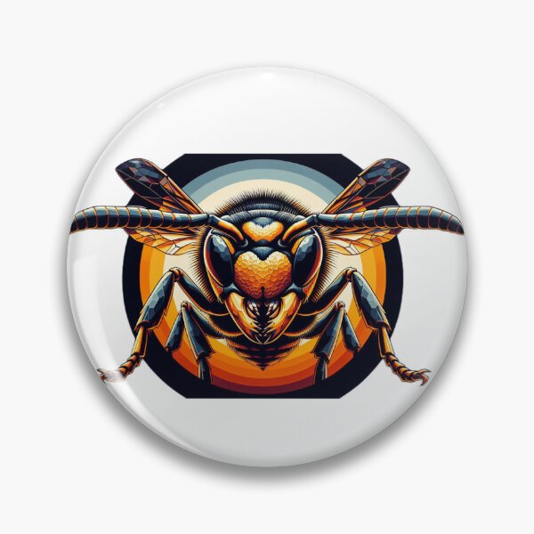 Item preview, Electric Wasp - Vibrant Cyberpunk Insect Art" designed and sold by MiszungART.
