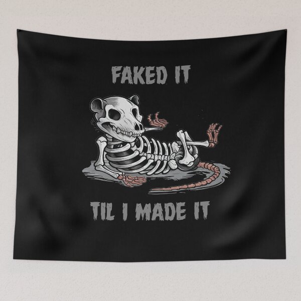Item preview, Funny Possum Skeleton Fake it til you Make it Spoof designed and sold by Nature's Fancy.
