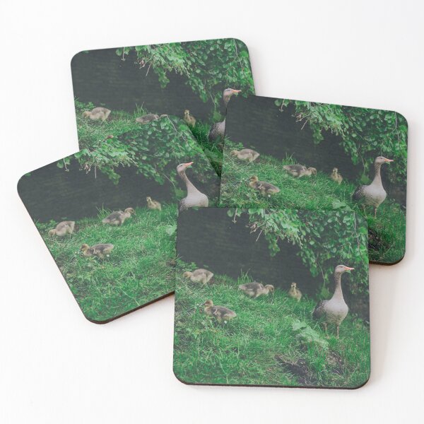 Item preview, Sheltered Security: A Mother Goose and Her Young in Nature designed and sold by Elianne Turennout.