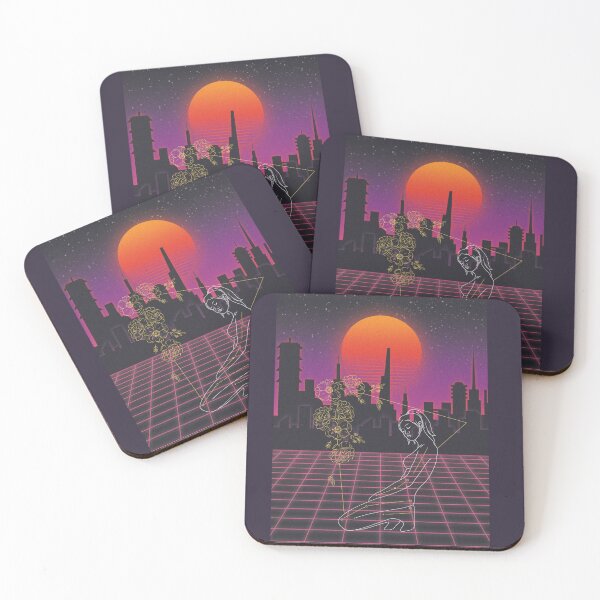 Item preview, Woman in city at night designed and sold by MarigoldandLily.