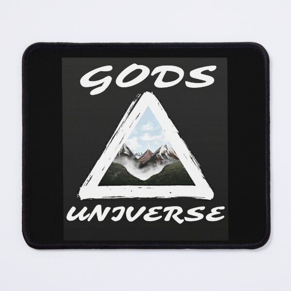 Item preview, Gods universe in triangle and mountains christian happy cute romantic gifts  designed and sold by thankful-loco.