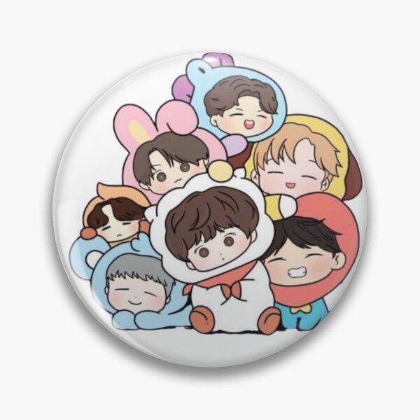 Item preview, bts ot7 cute chibi design designed and sold by popkix.