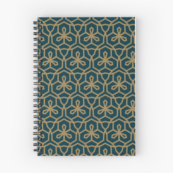 Item preview, Peacock Green And Golden Portuguese Tile Pattern designed and sold by ArtIsSixthSense.
