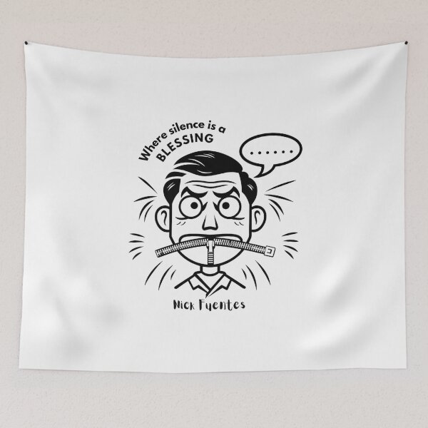 Item preview, Nick Fuentes shut up, Where silence is Blessing designed and sold by lalunami.