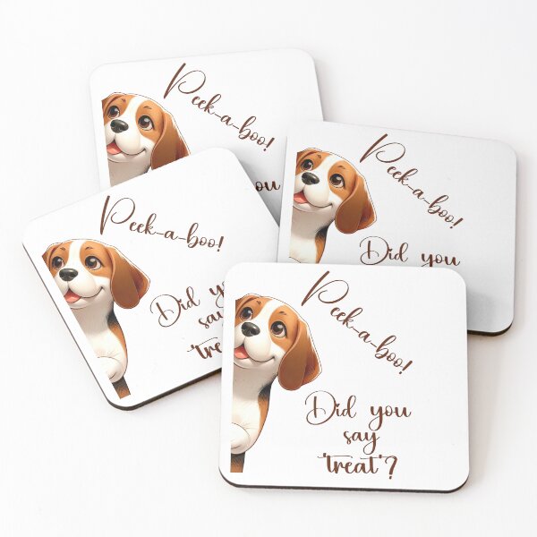 Item preview, Peek-a-boo! Did You Say Treat?, Beagle designed and sold by ART-HOME-PAWS.