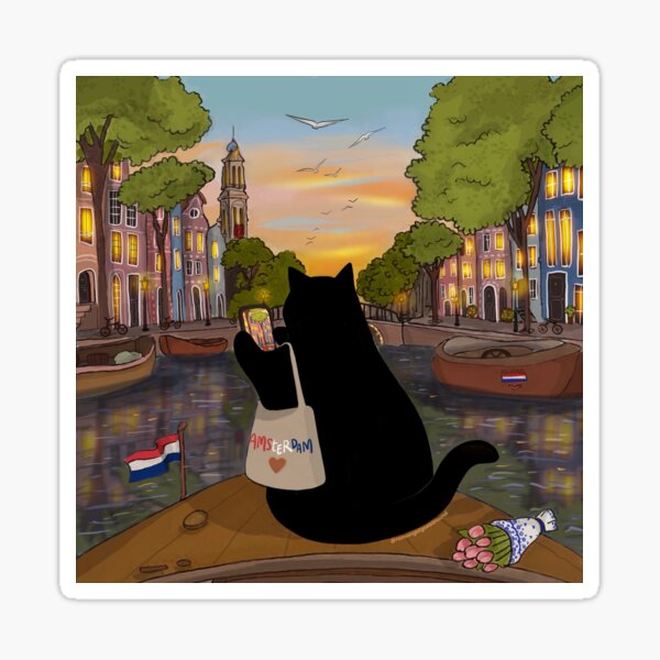 Item preview, Stanis Travelling the World - Amsterdam designed and sold by Stanis the Cat.