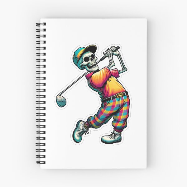 Item preview, Skeleton in fancy golf clothes playing Golf designed and sold by BrinaandPops.