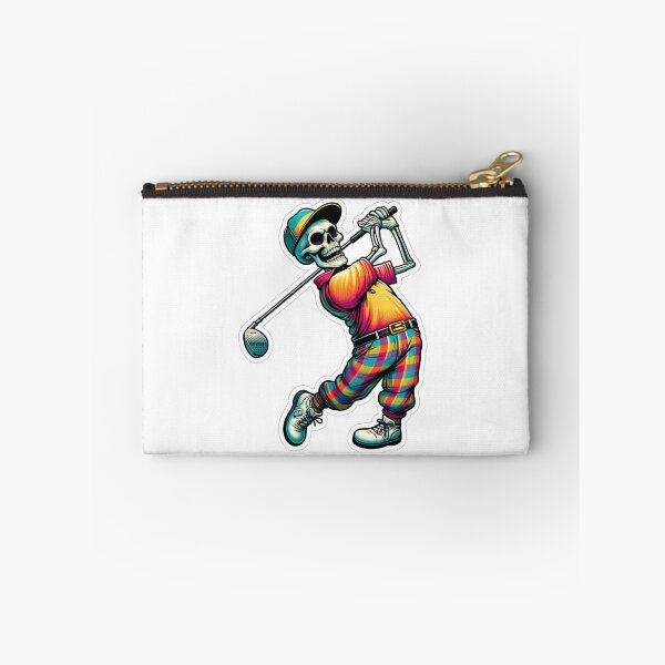 Item preview, Skeleton in fancy golf clothes playing Golf designed and sold by BrinaandPops.