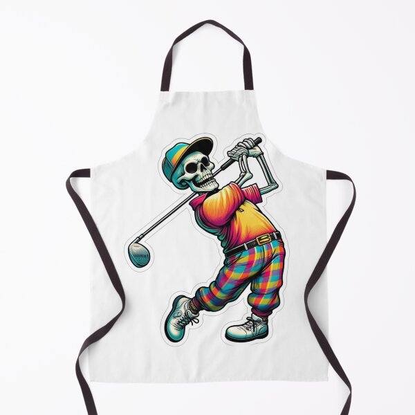 Item preview, Skeleton in fancy golf clothes playing Golf designed and sold by BrinaandPops.