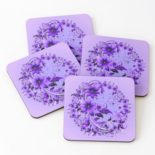 Item preview, PURPLE FLORAL KALEIDOSCOPE designed and sold by WendyMaree.