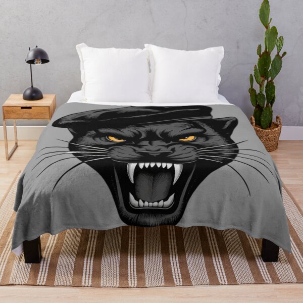 Item preview, black panther head with beret hat on designed and sold by 123ks.