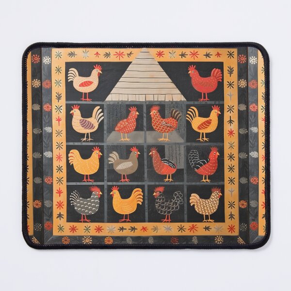Item preview, Chicken coop tile design designed and sold by Folksy Living.