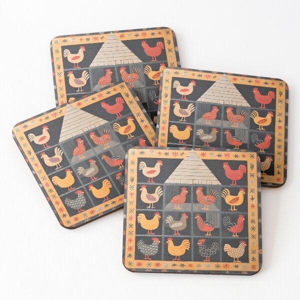 Item preview, Chicken coop tile design designed and sold by Folksy Living.