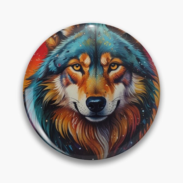 Item preview, Colorful wolf designed and sold by TtanNew.