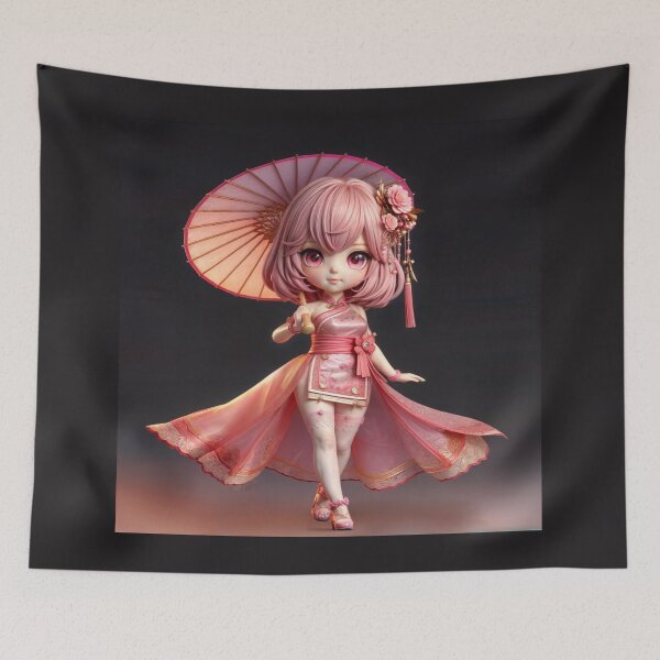 Item preview, Sakura, the Pink Guardian of the Chibi Order of Silk designed and sold by CHIBI_POPZ.