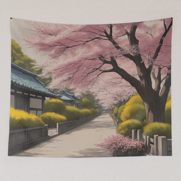 Artikelvorschau, Auf der Straße in einem japanischen Dorf entworfen und verkauft von CreativPurpose.