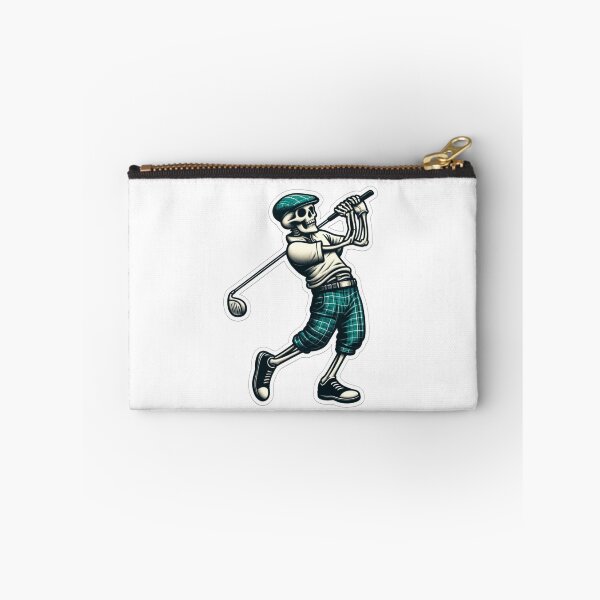 Item preview, Skeleton in sporty golf clothes playing Golf designed and sold by BrinaandPops.