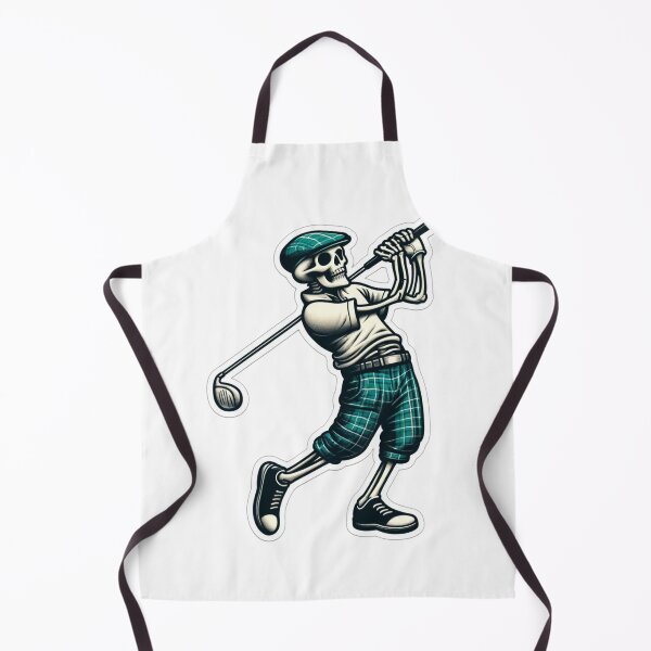 Item preview, Skeleton in sporty golf clothes playing Golf designed and sold by BrinaandPops.