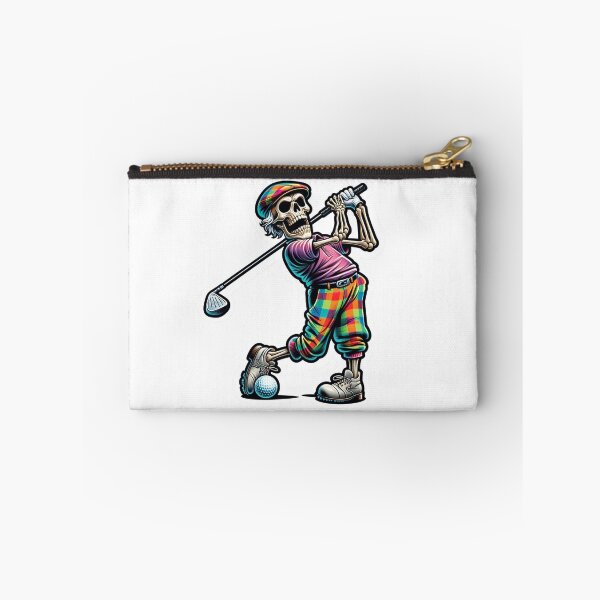 Item preview, Skeleton in sporty golf clothes playing Golf designed and sold by BrinaandPops.