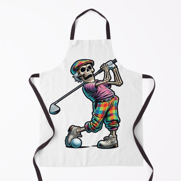 Item preview, Skeleton in sporty golf clothes playing Golf designed and sold by BrinaandPops.