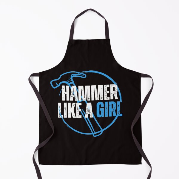 Item preview, Hammer Like A Girl Blue designed and sold by bojanaprinting.
