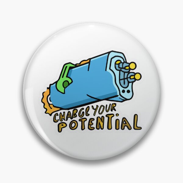Item preview, Charge Your Potential - Futuristic Capacitor Design designed and sold by NiftyWrx.