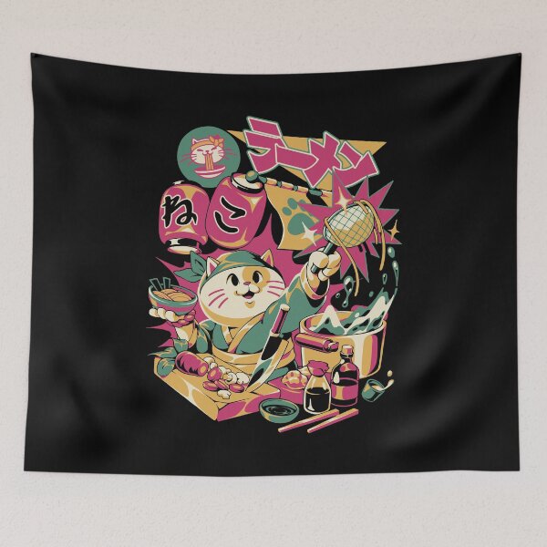 Item preview, Neko Ramen - Black Version designed and sold by Ilustrata®.
