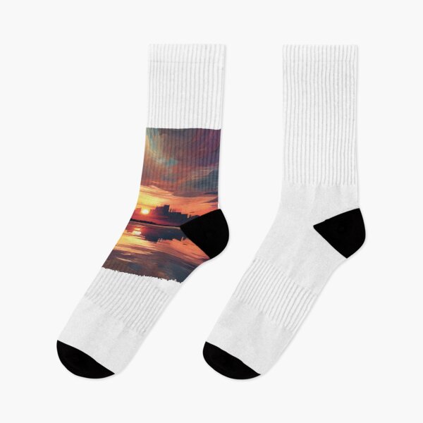 Item preview, Vibrant Abstract Ocean Sunset Datamoshing 1 designed and sold by Jason123za.