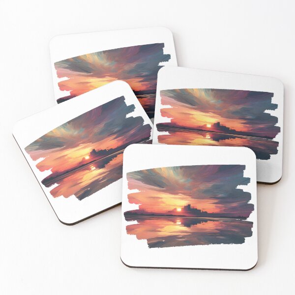 Item preview, Vibrant Abstract Ocean Sunset Datamoshing 1 designed and sold by Jason123za.