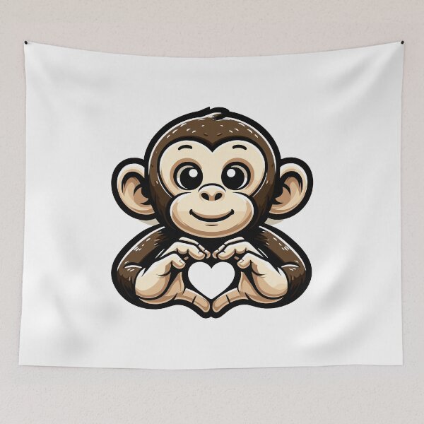 Item preview, Monkey Lover I Love Monkeys designed and sold by TKsTees.