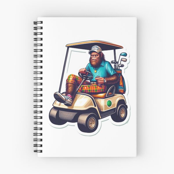 Item preview,  Bigfoot in driving a golf cart playing Golf designed and sold by BrinaandPops.