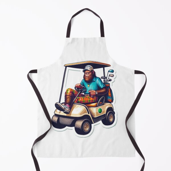 Item preview, Bigfoot in driving a golf cart playing Golf designed and sold by BrinaandPops.