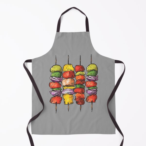 Item preview, Kebabs Grilling BBQ Hand Drawn Food Illustration designed and sold by meganohm.