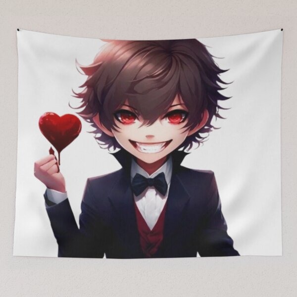 Item preview, Anime boy holding a heart designed and sold by luna--design.
