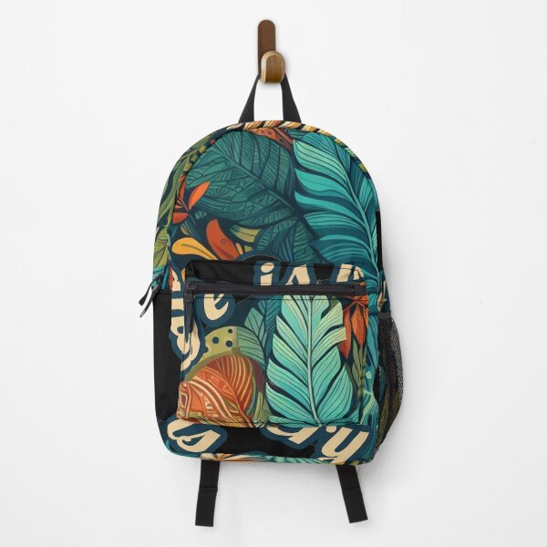 Item preview, Life is my palette and every day is a new color, Tropical Flowers, Paint Brush And Palette designed and sold by Printed Mistakes.