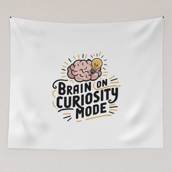 Item preview, Brain on curiosity mode designed and sold by eajob.