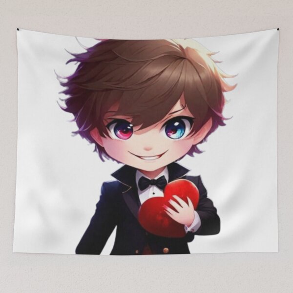 Item preview, Anime boy holding a heart designed and sold by luna--design.