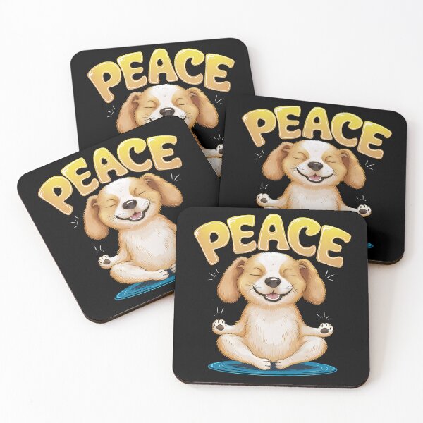 Item preview, Peaceful Paws: Whimsical Dog Meditation designed and sold by SpeakingPrint2.