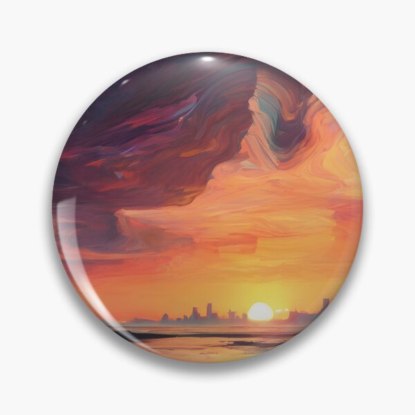 Item preview, Vibrant Abstract Ocean Sunset Datamoshing 4 designed and sold by Jason123za.
