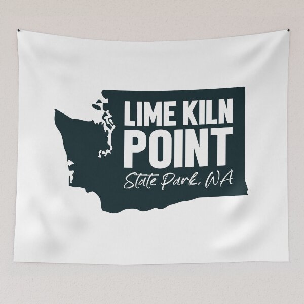 Aperçu de l'œuvre Parc d'État de Lime Kiln Point, Washington, carte créée et vendue par bivenart.