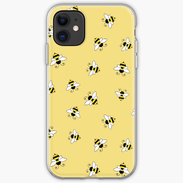 Bee seamless pattern iPhone Soft Case