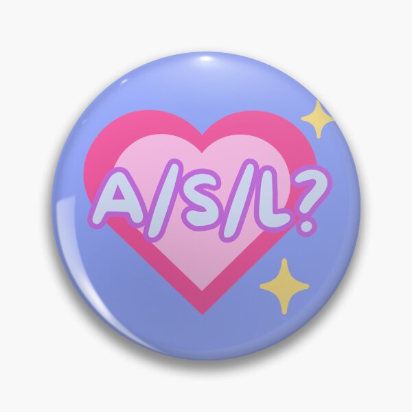 Item preview, ASL? Y2K Millennial Nostalgia 2000s heart designed and sold by thatsrightthemoon.