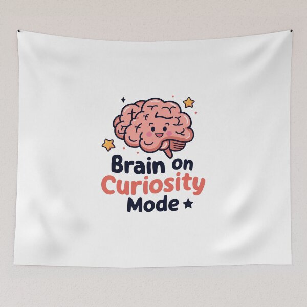 Item preview, Brain on curiosity mode designed and sold by eajob.