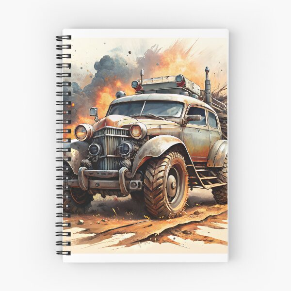Item preview, Old Car in a Post-Apocalyptic Desert 4 designed and sold by Brasuca's Art.