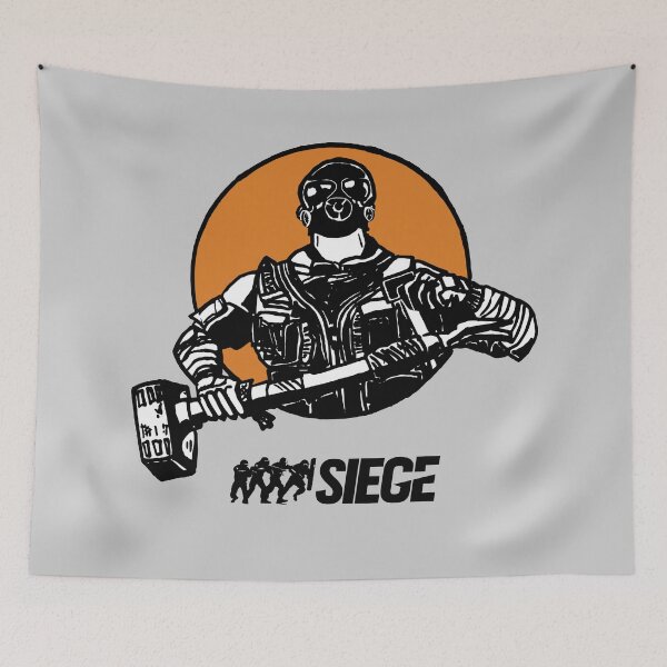 Item preview, Six Siege Operator Sledge (Black Logo) designed and sold by Graograman.