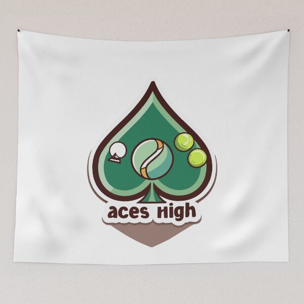 Item preview, Aces High Tennis Ball and Poker Theme Design designed and sold by NiftyWrx.
