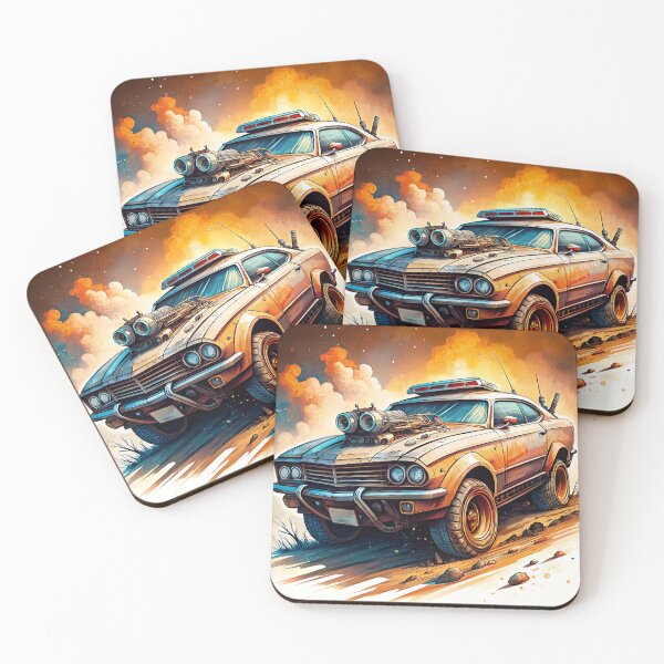 Item preview, Old Car in a Post-Apocalyptic Desert 5 designed and sold by Brasuca's Art.