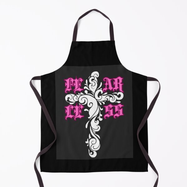 Item preview, Cross with word Fearless in artistic christian style happy cute romantic gifts designed and sold by thankful-loco.