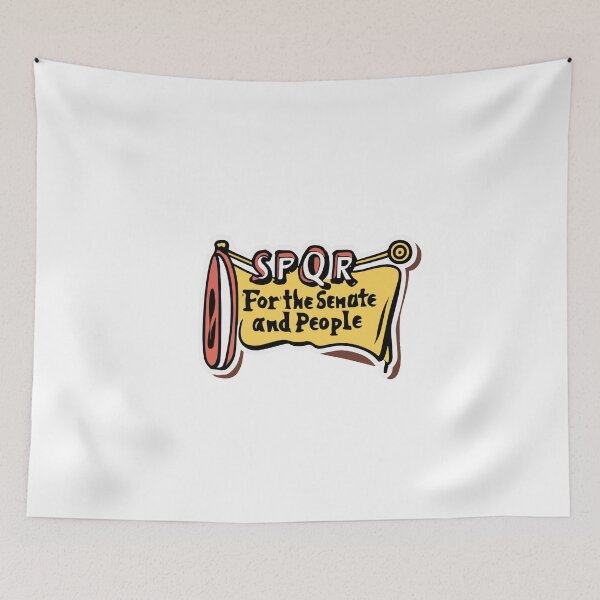 Item preview, For the Senate and People - SPQR Roman Banner designed and sold by NiftyWrx.