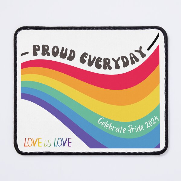 Item preview, LGBTQIA Celebrate Pride 2024: Proud Everyday Rainbow - Love Is Love designed and sold by RoooDesigns.
